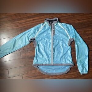 SUGOI Blue and Gray Running/Cycling Rain Jacket